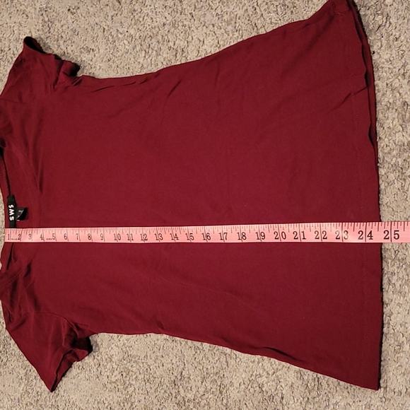Burgundy short sleeve - Picture 2 of 4